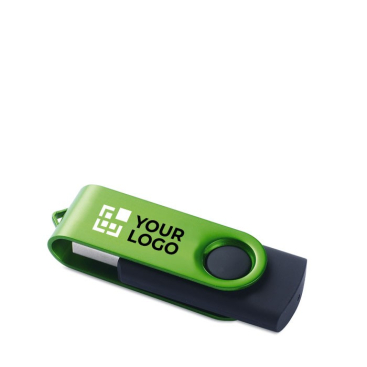 Gekleurde usb stick met naam weergave met jouw bedrukking