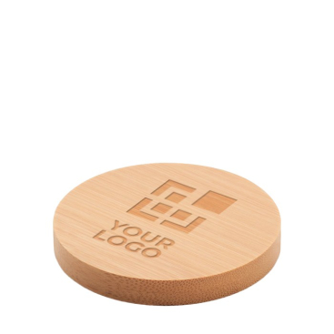 Flesopener met bamboe onderzetters kleur hout
