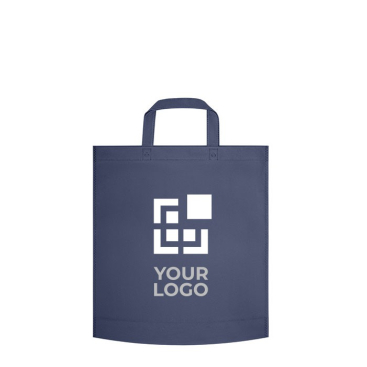 Non-woven tote bag met korte hengsels 80 gr/m2