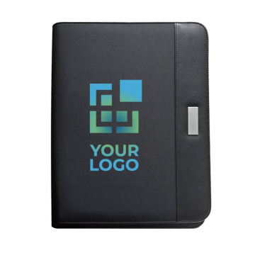 Elegante portfolio met logo en schrijfblok A4