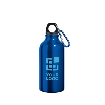 Aluminium fles met karabijnhaak