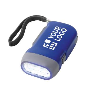 Eenvoudige dynamo zaklamp met logo