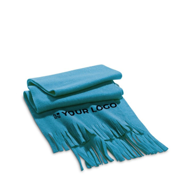 Gekleurde fleece sjaal met logo