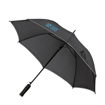 Elegante paraplu met gekleurd randje