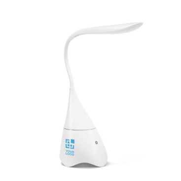 Bureaulamp met speaker voor reclame