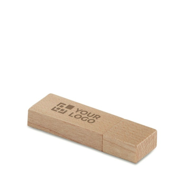 Klassieke USB-stick met houten behuizing