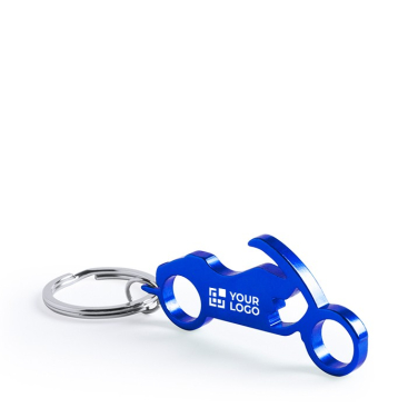 Sleutelhanger met flesopener in de vorm van motor