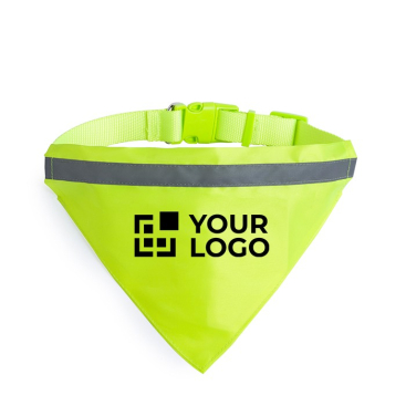 Reflecterende bandana-halsband voor honden met logo