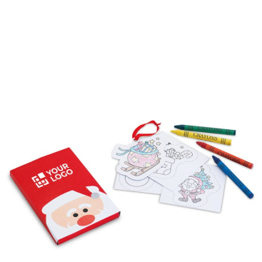 Kartonnen kerstset met logo (incl. potloden)