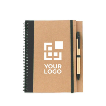 A5 blanco gerecycled ringnotitieboek met pen