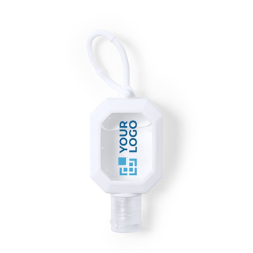 Aloë vera handgel sleutelhanger met logo weergave met jouw bedrukking