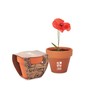 Klaprozen als promotiemateriaal kleur bruin