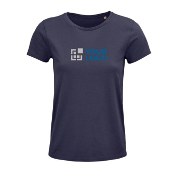 Katoenen bedrukte dames T-shirts, 150 g/m2 weergave met jouw bedrukking