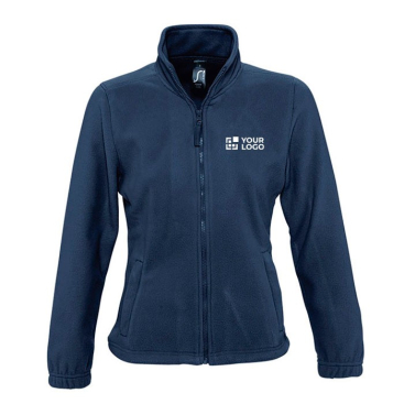 Fleece dames vest met bedrijfslogo, 300 g/m2 weergave met jouw bedrukking
