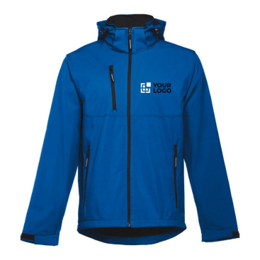 Softshell jas met capuchon van polyester 280 g/m² THC Zagreb