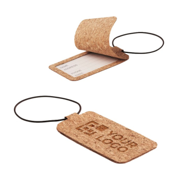 Kurken kofferlabels bedrukken met logo Cork