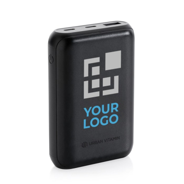 Powerbank met snellaadfunctie kleur blauw