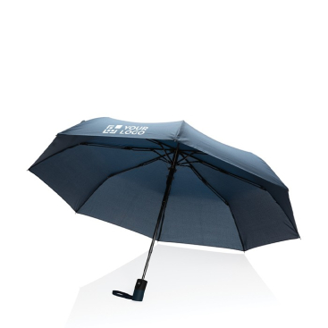 Kleine stormparaplu met logo weergave met jouw bedrukking