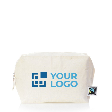 100% katoenen toilettas met logo weergave met jouw bedrukking