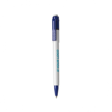 Balpen met witte houder en jumbo vulling met logo