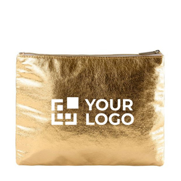 Goud lederen Toilettas