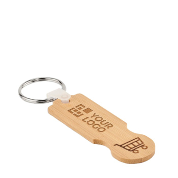 Bamboe sleutelhanger voor autosleutel
