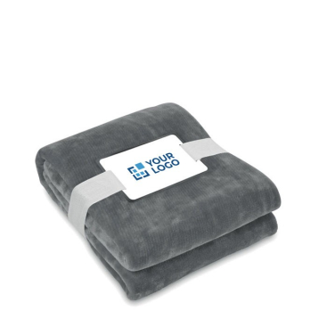 RPET wollen deken 280 g/m² met kaart voor logo