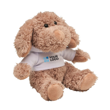 Teddy in de vorm van een hond en een trui weergave met jouw bedrukking