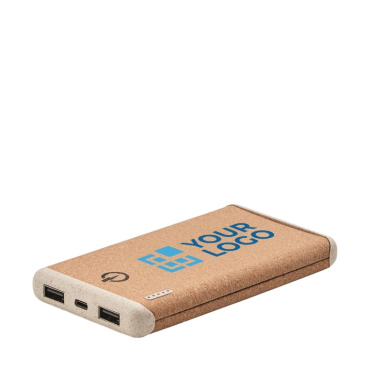 Powerbank met kurkbehuizing 10.000 mAh