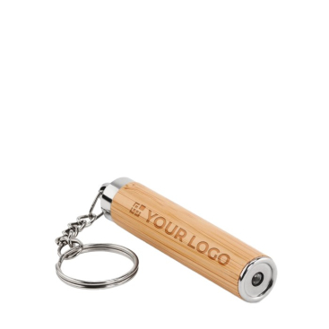 Bamboe zaklampsleutelhanger