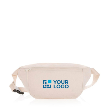 Eco heuptassen met logo van gerecycled canvas