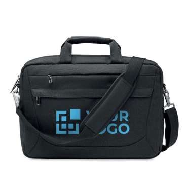 RPET laptoptas met logo met afneembare en verstelbare riem 15''