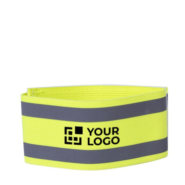 Armband van polyester en elastaan ​​met twee reflectie banden