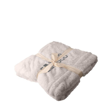 Zachte polyester deken met decoratieve strik 500 g/m2