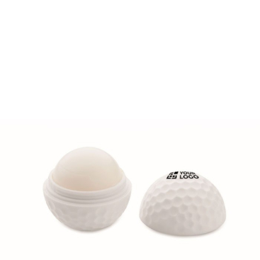Golfbalvormige ABS-lippenbalsem met vanillesmaak SPF10