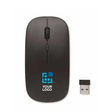 Draadloze ABS-muis met oplaadbare USB-batterij en kabel