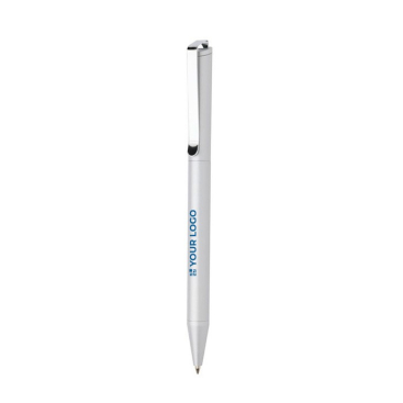 Balpen van gerecycled aluminium, blauwe inkt Dokumental®
