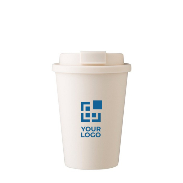 Plastic beker met schroefdeksel en drinkopening 350ml