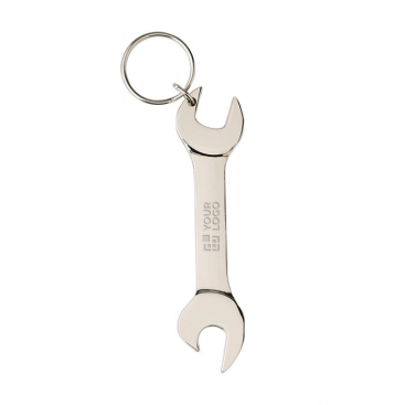 Metalen sleutelhanger met flesopener