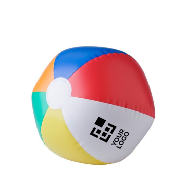 PVC strandbal in diverse kleuren met multicolor optie