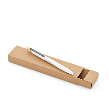 Pen van gerecycled aluminium en RPET met blauwe Dokumental® inkt