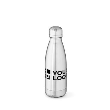 Glansrijke thermosfles van gerecycled roestvrij staal 400ml