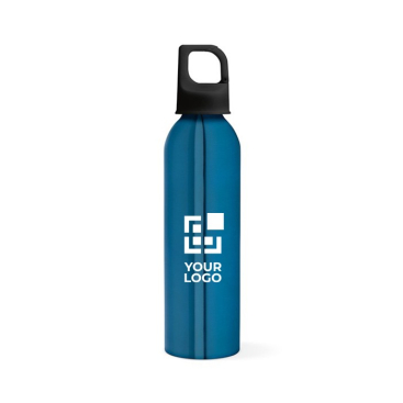 Gerecyclede aluminium fles met karabijnhaakdop 690ml