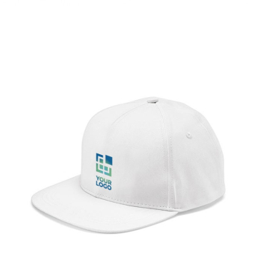 Pet met logo van gerecycled katoen met achterkliksluiting 180 g/m2