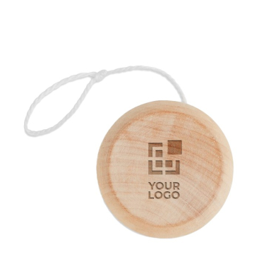 Houten jojo voor reclame kleur hout