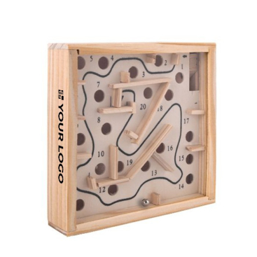 Doolhofspel in doos kleur naturel 