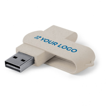 Draaibare USB-stick van tarwestro