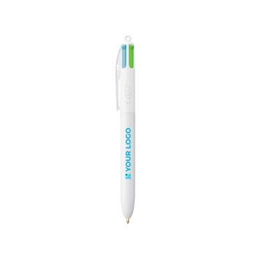 Plastic BIC®-pen met vier trendy inktkleuren