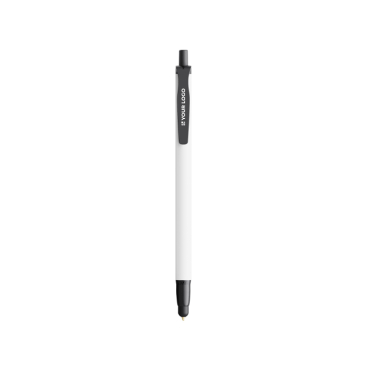 BIC® balpen van gerecycled plastic met touchscreenpunt, blauwe inkt