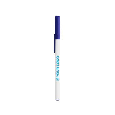 Klassieke plastic pen met dop en zwarte inkt Round Stic BIC®